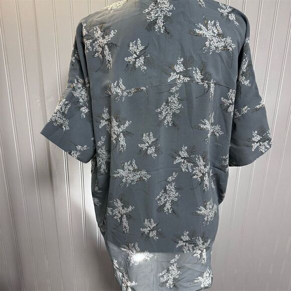 NWT OAT New York Women's Floral Button-Up‎ Shirt Blue Size S Casual - Picture 2 of 6